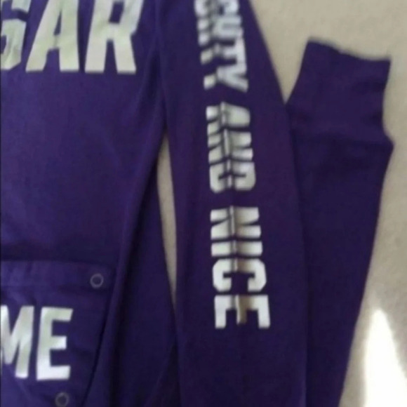 VS PINK shine bling vintage onsie-small like new - Picture 2 of 6